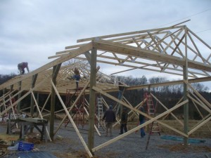 Building a Hay Barn